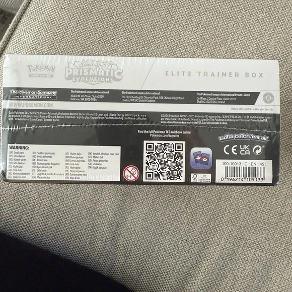 Pokemon Trading Card Game Box with Black and Blue Design - Picture 4 of 4